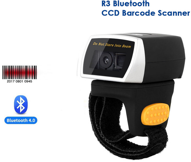 NT-R3 웨어러블 1D 블루투스 바코드 스캐너 및 링 QR 리더 CCD NETUM, 01 NT-R3 Bluetooth CCD, 1개