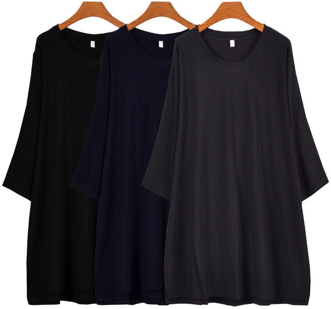 마마걸 아이스블스티(상의) 빅사이즈여성 중년여성 시원한티 냉감티 엄마옷 88사이즈 중년 큰옷 마담의류