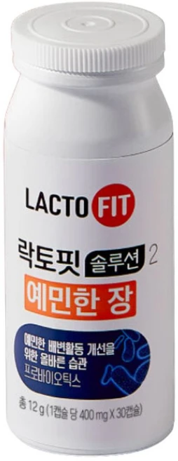 락토바이옴 솔루션2 예민한 장 유산균, 30정, 1개 - 쿠팡