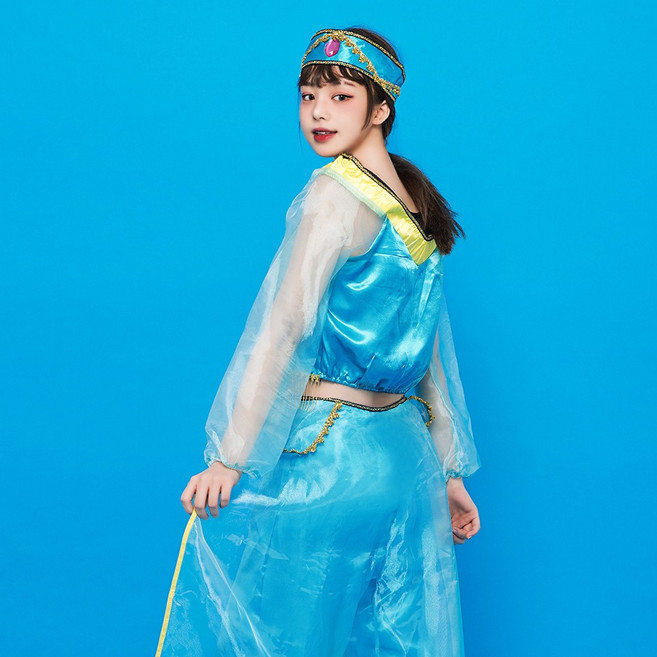 바이시스 할로윈 디즈니 코스튬 코스프레 알라딘 드레스 파티 축제 의상 졸업사진 컨셉