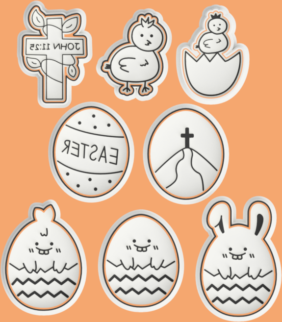 [쿠키커터] 23-4월 부활절 8종, 2.Easter Egg, 1개