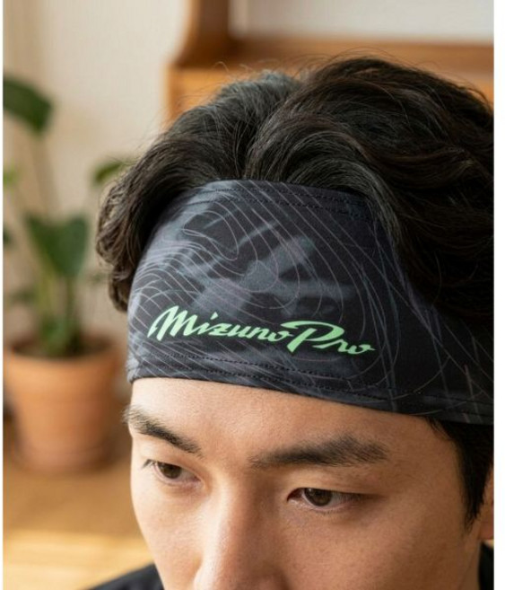 MIZUNO 미즈노 그래픽 헤드밴드 남성 사계절 스포츠 운동용 헤어밴드 No.1851693