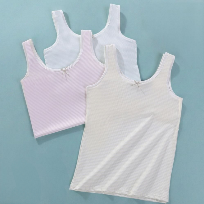 마이코야 주니어 여아 코튼 브라 런닝형 3종 세트