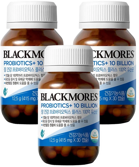 블랙모어스 장건강 프로바이오틱스 플러스 100억 유산균, 30정, 3개 - 쿠팡