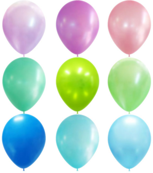 고무 풍선 낱개 판매, 아쿠아(P), 1개, 미니(15cm)풍선