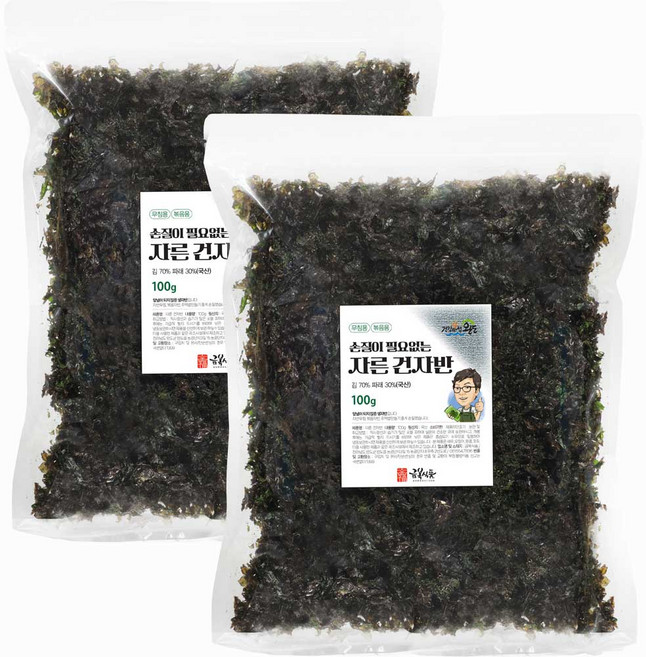 금복식품 자른건자반 김자반무침 100g 2봉 반찬용 아이반찬 간식용, 2개