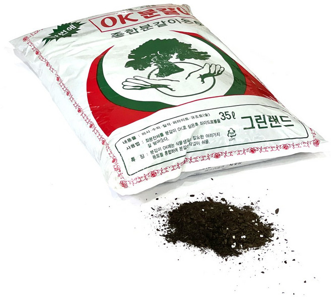 분갈이흙35리터/비료 거름 식물영양제 분갈이흙 상토 화분 텃밭, 1개, 35L