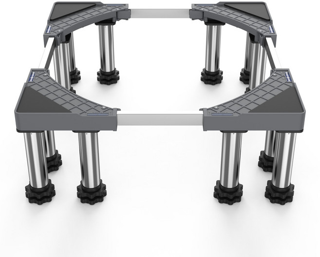 세탁기 다용도 건조기 스탠드 베이스 거치대 가구 바닥 높이조절 12개발 수평계내장형, 1개, 받침대