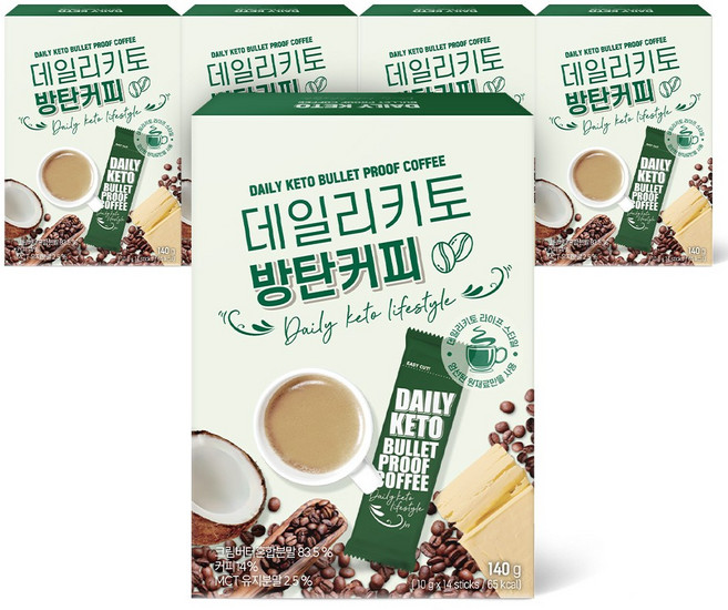 데일리키토 방탄커피, 10g, 14개입, 5개