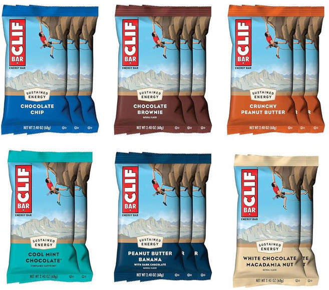 CLIF BAR 에너지 프로틴 바, 클리프바 CLIF BAR - 에너지 바 버라이어티 팩, 16개