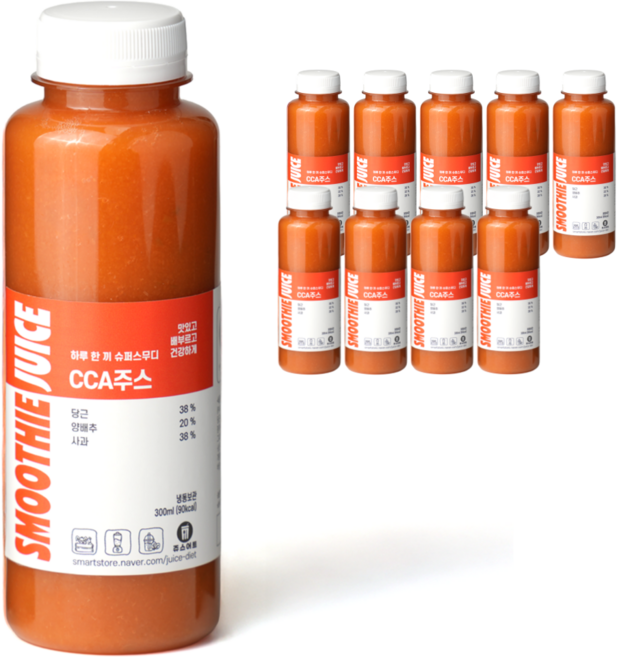 쥬스어트 씨씨에이 주스 (냉동), 300ml, 10개