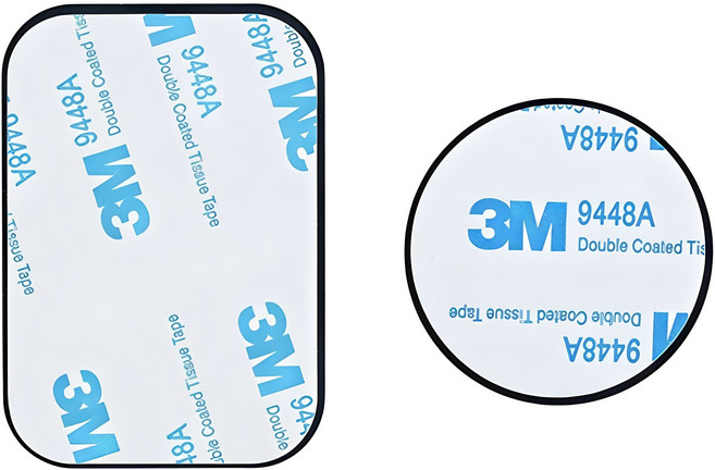 펠리칸 원형/사각 1+1 차량용 핸드폰 자석거치대 메탈 플레이트 철판, 1세트