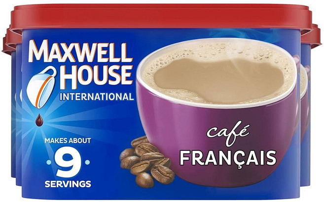 Maxwell House 헤이즐넛 카페 255g9온스 230768, 7.6 Ounce (Pack of 4), 카페 프랑세, 255g