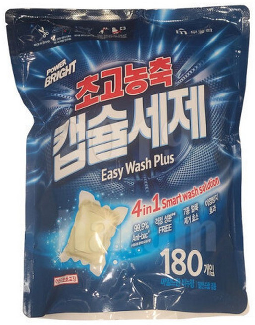 파워브라이트 캡슐 세제 180개 코스트코 초고농축, 1개입