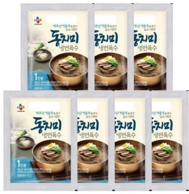 (냉장)CJ제일제당 동치미냉면육수1인분, 300g, 7개