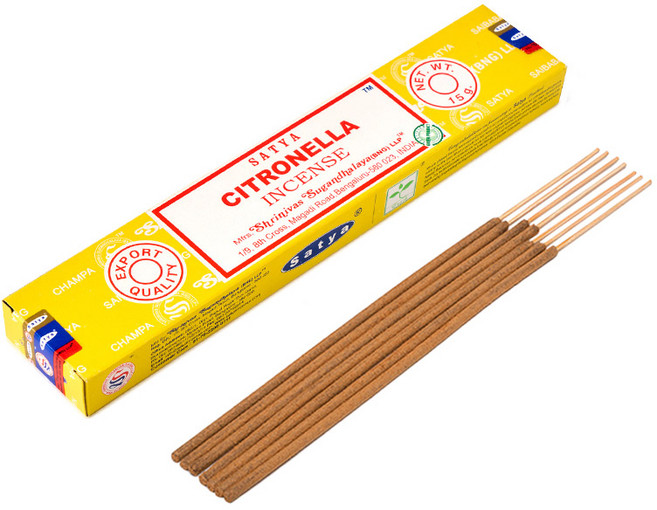 사티아 나그참파 인센스 스틱 15g (4+1), 시트로넬라