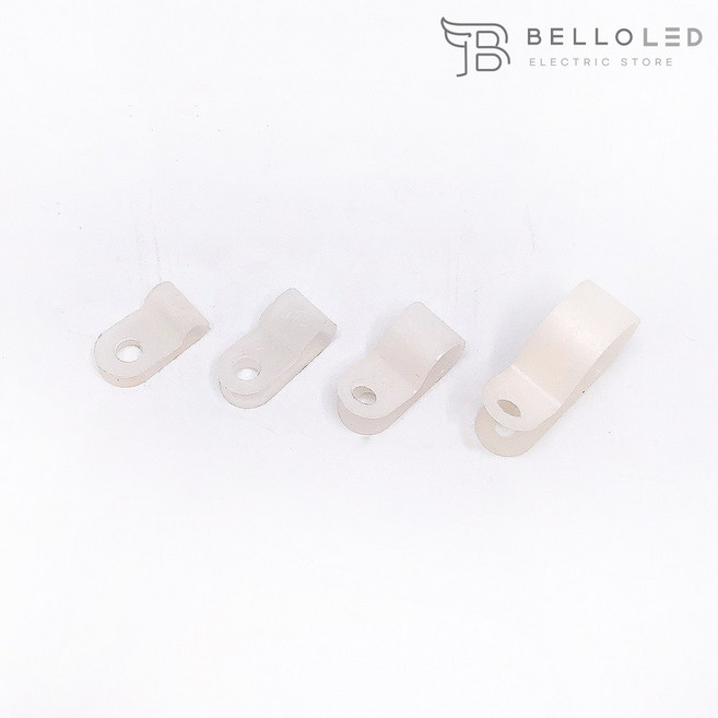 전선 정리 고정 케이블클램프 카이스전자 PVC새들 2N 3N 4N 5N 6N 7N 8N 9N 10N 11N 14N 16N, 케이블클램프 5N(1봉/1000pcs), 1개