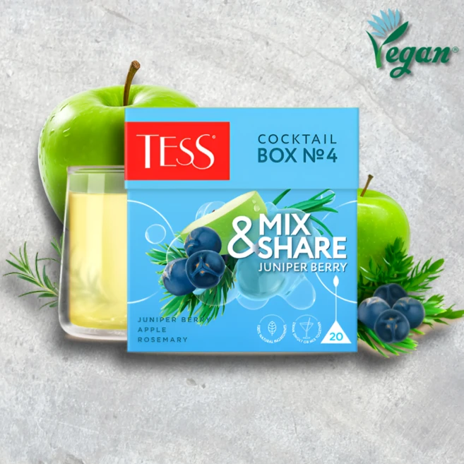 테스 칵테일 박스 4호 주니퍼 베리 로즈마리&사과 우롱차 허브티, 1개, 20개입, 1.5g - 쿠팡