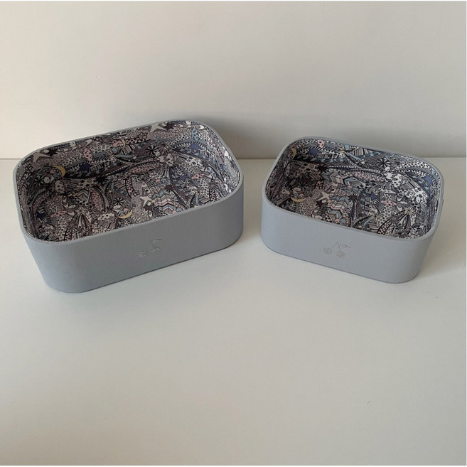 소품수납함 뚜껑 LP판 수납함 핑크 LP 분할 12인치 사각형 사인 의류 칸막이, 라이트블루 스몰박스(20*16*7), 1개