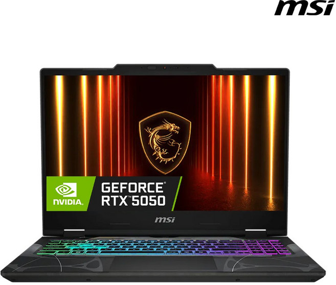 MSI 사이보그 15 윈도우11 홈 15인치 인텔 코어5 210H RTX 5050, Cyborg 15, WIN11 Home, 8GB, 512GB, 블랙