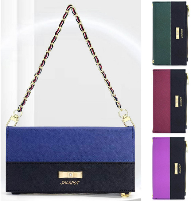 아이폰16 플러스 프로 맥스 투톤 컬러 사피아노 핸드백 지갑 케이스