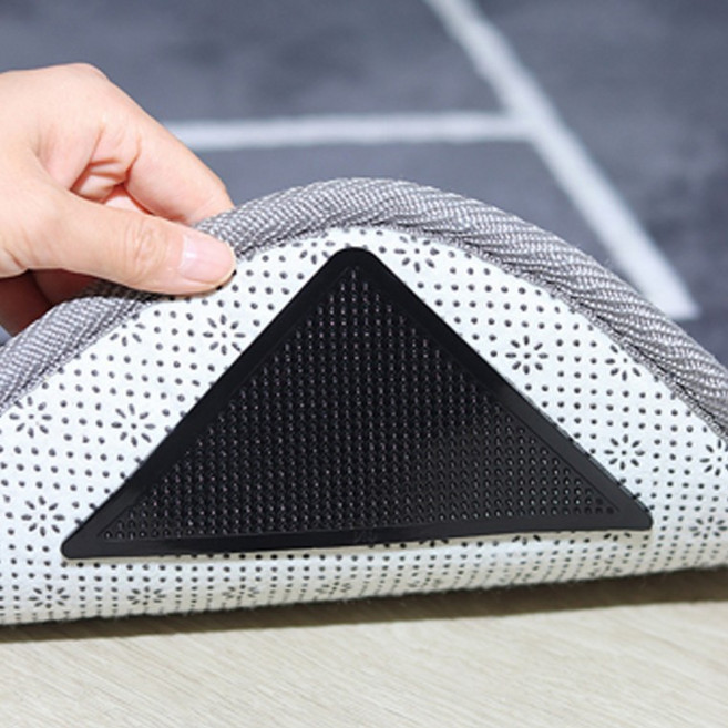 4P 침대 찰떡 고정 매트리스 미끄럼 탈부착 카페트 스티커 겔패드 이불 방지 발매트 밀림 러그 논슬립 패드, 1개