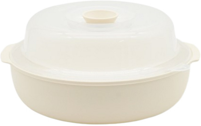 스마트 전자렌지 찜기 대형 2600ml, 아이보리, 1개