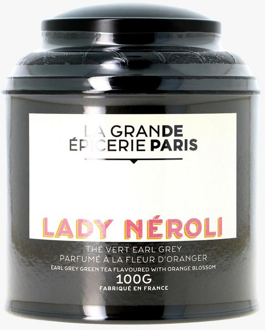 프랑스 라 그랑 에피세리 드 파리 레이디 네롤리 얼그레이 오렌지 꽃 향 그린티 녹차 100g, 2개, 1개입