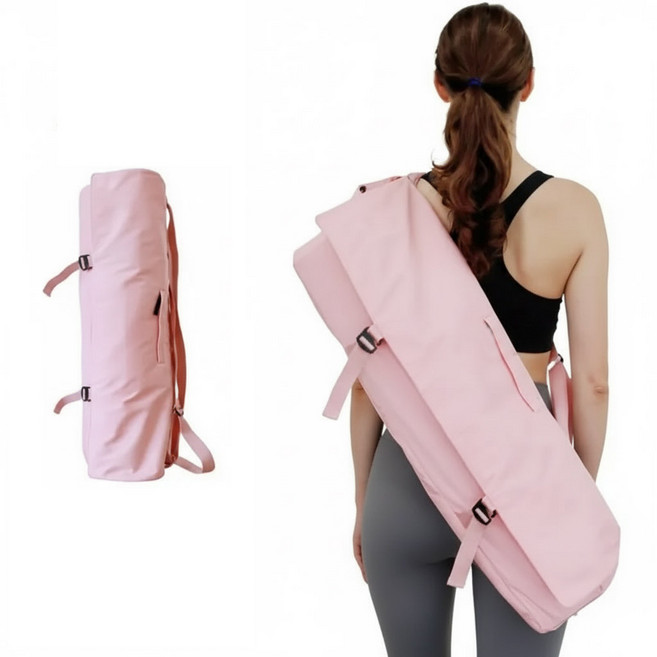 요가매트가방 필라테스 폼롤러 넓은 수납 운동가방, 1개, 핑크