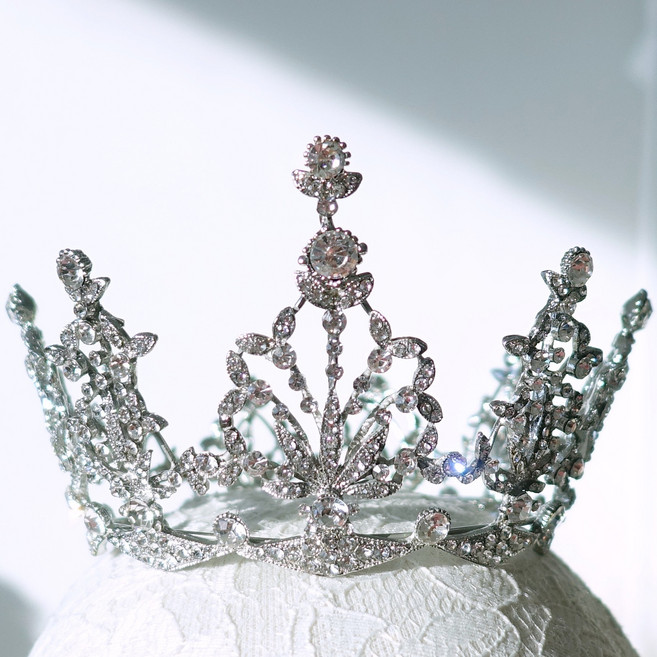 메리지엥 셀프 웨딩 티아라 왕관, 1개, 27. 사라