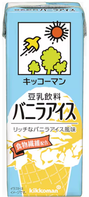 일본 기꼬만 두유 바닐라아이스, 6개, 200ml