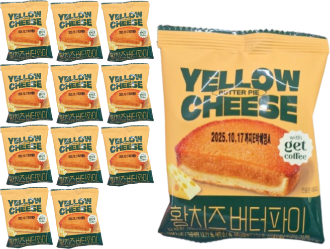 황치즈버터파이, 12개, 50g