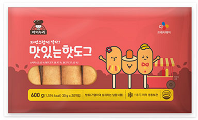 아이누리 맛있는 핫도그, 1개, 600g