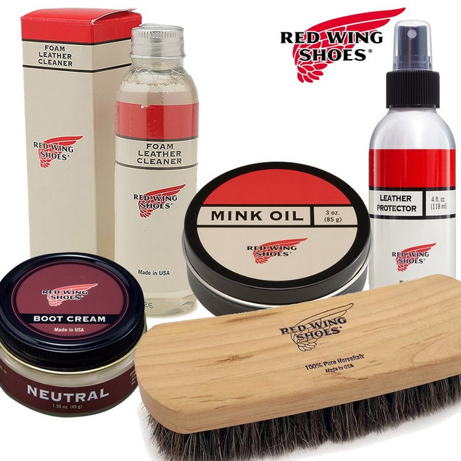 레드윙 REDWING 워크부츠 슈케어 5종 관리 세트