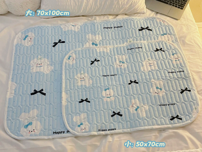 동동우주 미끄럼방지 완벽방수 생리 패드, 블루퍼피