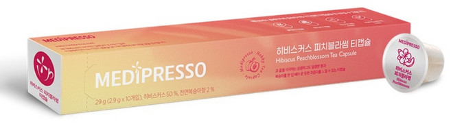 메디프레소 히비스커스 피치블라썸 티 캡슐, 2.9g, 10개입, 1개