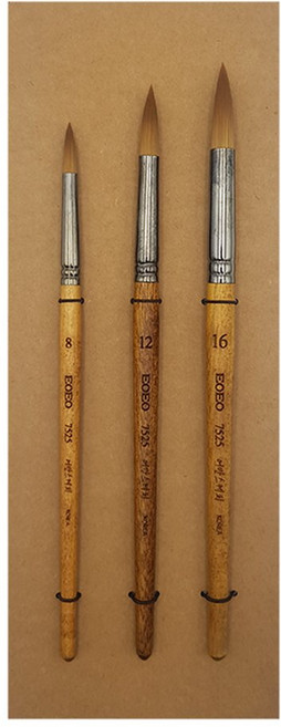 eoeo 이오이오붓 7525 어반 스케치 미술용 수채화 붓 3조세트, 1세트