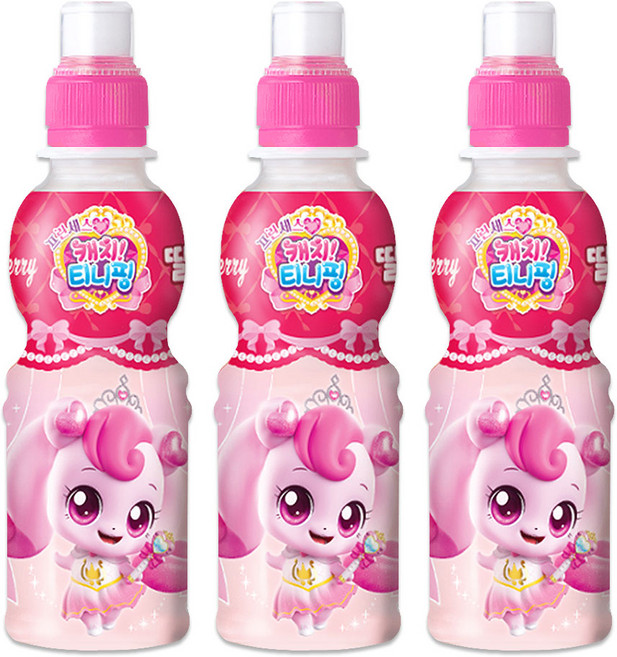 캐치티니핑 딸기맛 페트음료수, 200ml, 3개
