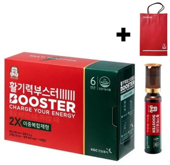 정관장 정관장 활기력 부스터 14병+쇼핑백, 14회분, 2개