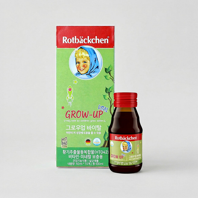 로트벡쉔 그로우업 바이탈 성장기 키성장 비타민 1박스(10병), 1박스, 60ml