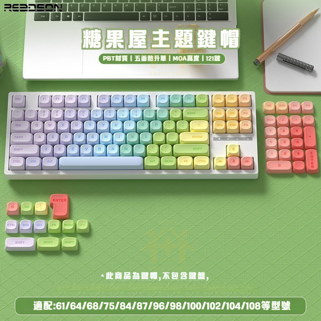 卡皮巴拉主題鍵帽 台灣注音 MOA高度 可愛鍵帽 遊戲鍵帽 鍵盤裝飾, 糖果屋鍵帽 台灣注音 優質PBT材質