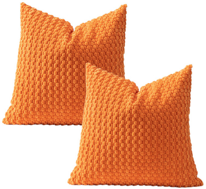 키미블랑 코듀로이 와플모양 심플 쿠션 커버