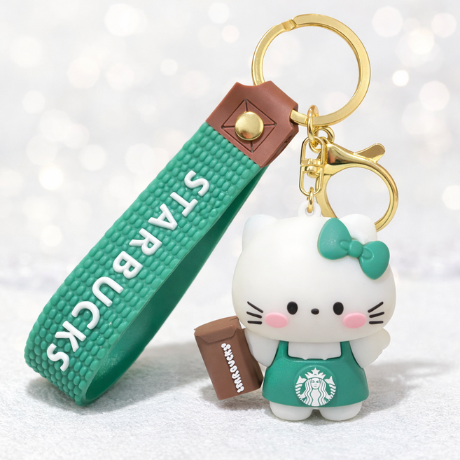 헬로키티 귀여운 산리오 고양이 피규어 키링 열쇠고리