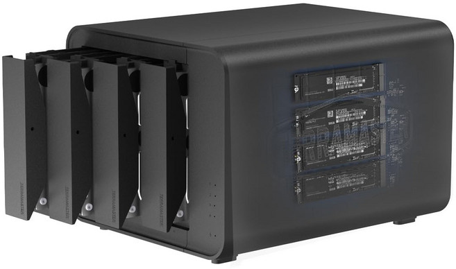 TERRAMASTER D8 Hybrid USB HDD NVMe USB 3.2 Gen 2 10Gbps Type C RAID 2+6 RAID HDD 테라마스터, 1개