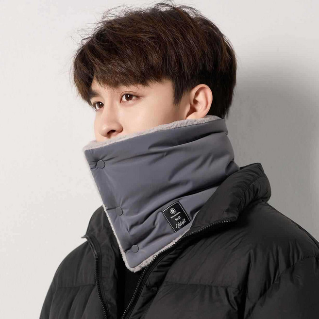 한파방한 목도리 버튼 디자인 얼굴보호 스카프 다색상