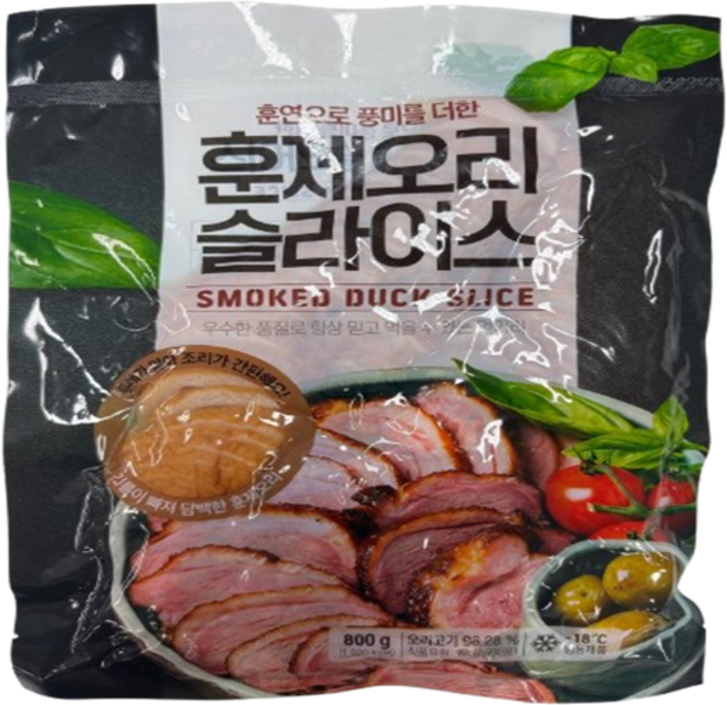 CJ 이츠웰 훈제오리 슬라이스 800g 훈연으로 풍미를 더한, 1개