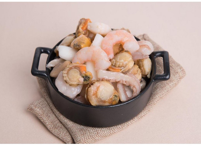 간편사용 손질 해물모듬 1박스(600g 10팩) 업소용, 1박스, 6kg