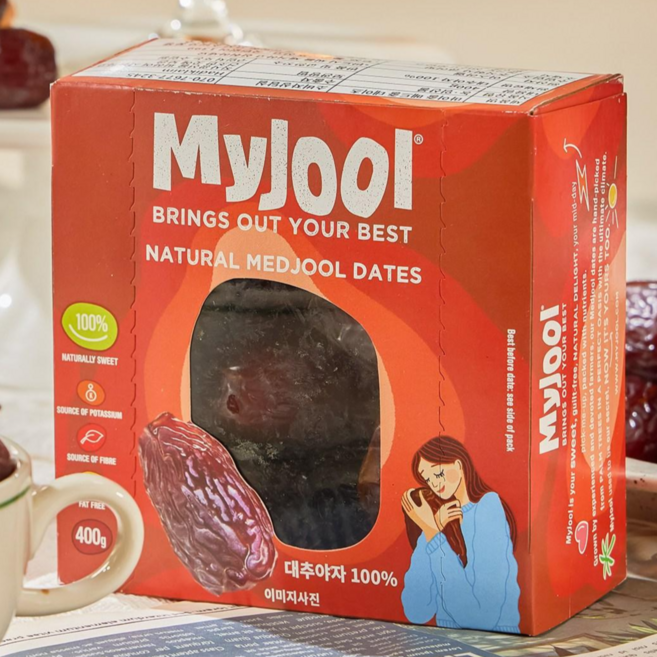 마이줄 대추야자 메드줄품종 이스라엘산 데이츠 베지빈, 1개, 400g