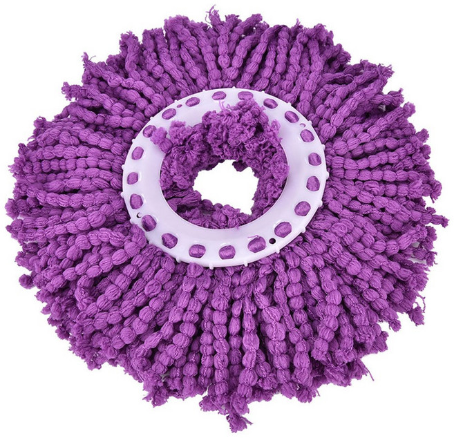 1PC 가정용 매직 교체 리필 360 스핀 청소 패드 극세사 걸레, 2) purple