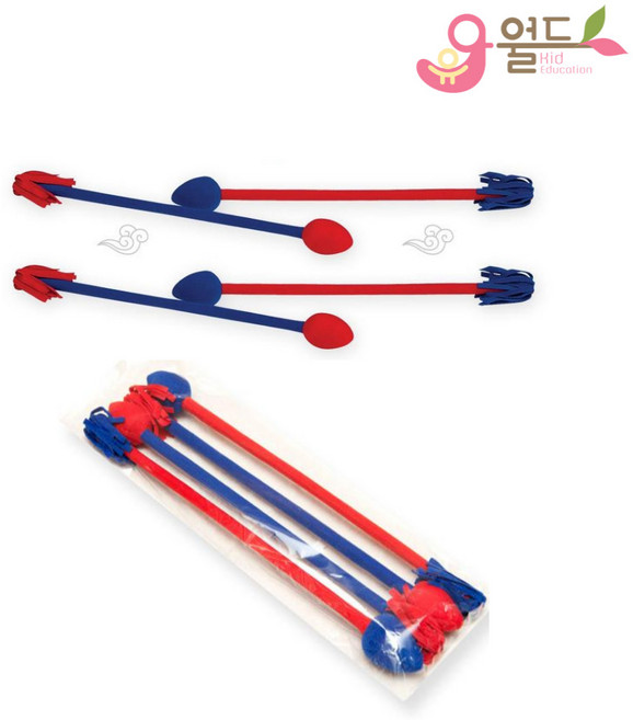 유아월드 안전소재 방울 투호놀이 추가화살 세트 (4개) 추석 설날 명절 전통 민속 놀이 어린이 KC인증, 1세트